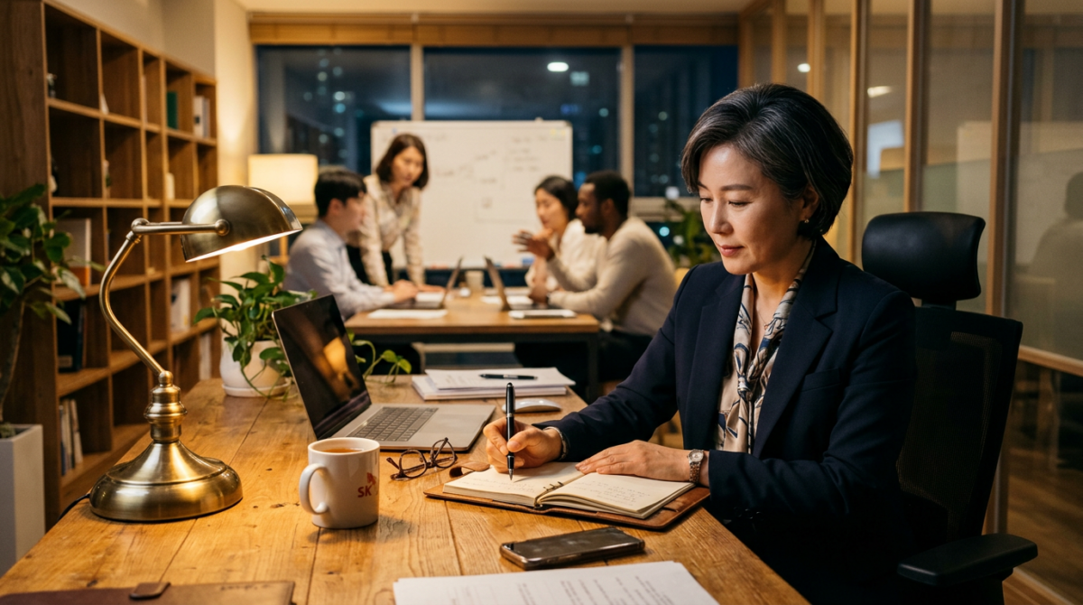 AI 시대 리더십, 송길영 수고인류, 원본인간 사본인간, 조남호 충만주의, 40대 리더십, 조직문화 변화, 내적 동기 리더, AI 시대 생존, 관리자 역할 변화, 1인 기업가 리더십